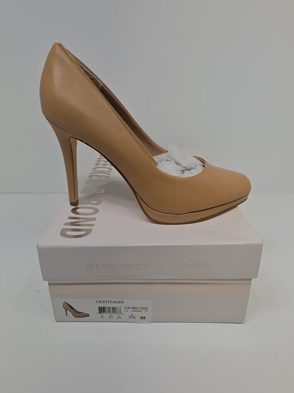 Bleecker & Bond Women's Size 7.5M Beige/Nude Solid Pump Shoes NEW IN BOX
